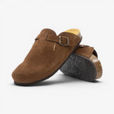 Blog Mens Clog - Marron Serraje Top (recycled suede)