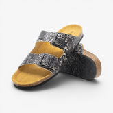 Barna Mens Sandal - Negro Snake Manbalina (faux snake)