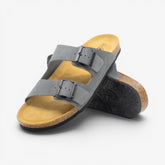 Barna Mens Sandal - Grigio Nobuck (nubuck)