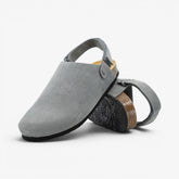 Oslo Mens Clog - Gris Serraje Top (recycled suede)