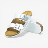 Beta Womens Sandal - Plata Copell (metallic leather)