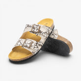 Beta Womens Sandal - Crema Snake Manbalina (faux snake)