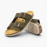 Beta Womens Sandal - Militar Serraje Top (recycled suede)