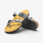 Bombay Womens Sandal - Anthracita Copell (metallic leather)