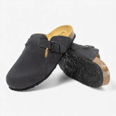Blogg Womens Clog - Carbon Afelpado (suede)