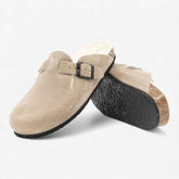 Blogg Lined Womens Clog - Piedra Afelpado (suede)