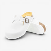 Blogg Womens Clog - Blanco Buffalo (premium leather)