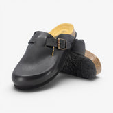 Blogg Womens Clog - Negro Buffalo (premium leather)