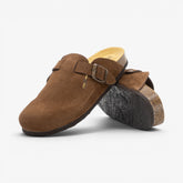 Blogg Womens Clog - Marron Serraje Top (recycled suede)