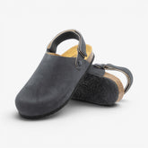 Oslo Mens Clog - Carbon Afelpado (suede)