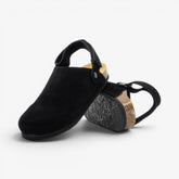 Oslo Womens Clog - Negro Serraje Top (recycled suede)