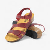 Cordoba Wedge Womens Sandal - Rojo Apure (leather)