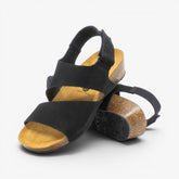 Creta Wedge Womens Sandal - Negro Nobuck (nubuck)