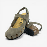 Amy Wedge Womens Sandal - Kaki Nobuck (nubuck)