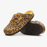 Blogger Womens Clog - Leopard Print Afelpado (suede)