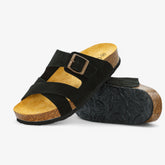 Boludo Platform Womens Sandal - Negro Afelpado (leather)