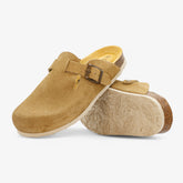 Blogg Womens Clog - Tan Afelpado (suede)