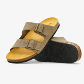 Barna Men's Sandal - Kaki Nobuck (nubuck leather)