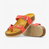 Bombay Platform Womens Sandal - Coral Nobuck (nubuck)