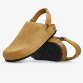 Oslo Mens Clog - Tan Afelpado (suede)