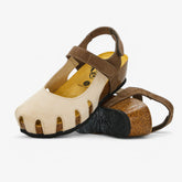 Amy Wedge Womens Sandal - Hielo/Marron Nobuck (nubuck)