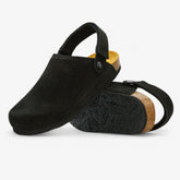 Oslo Womens Clog - Negro Afelpado (suede)