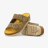 Memory Platform Womens Sandal - Kaki Nobuck (nubuck)