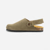 Oslo Kids Clog - Light Khaki Afelpado (suede)