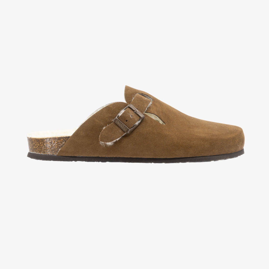 Blog Lined Mens Clog - Vison Afelpado (suede)