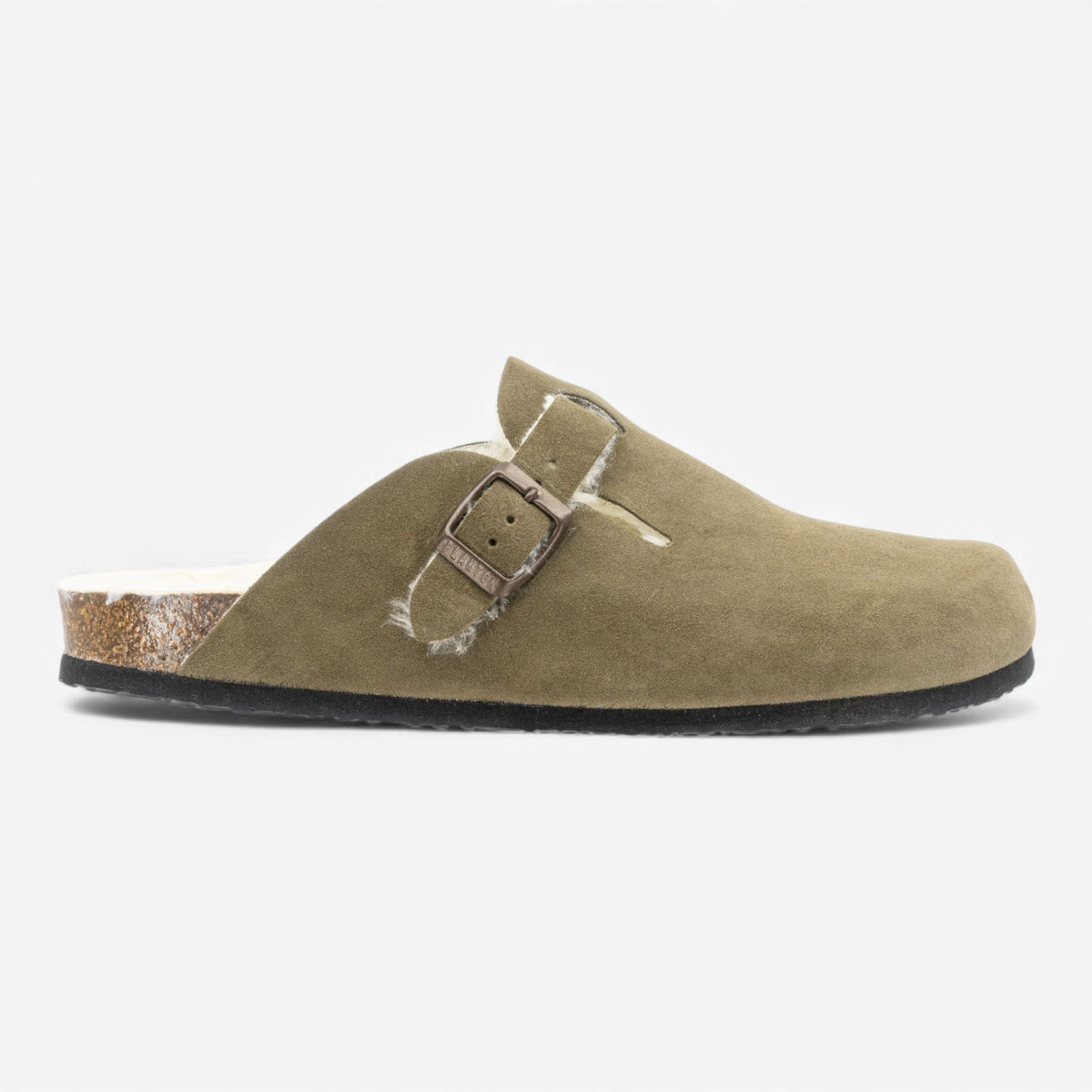 Blog Lined Afelpado Mens Clog – Light Khaki image 2