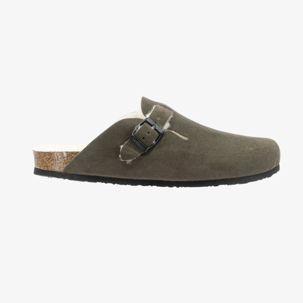 Blog Lined Mens Clog - Castor Afelpado (suede)