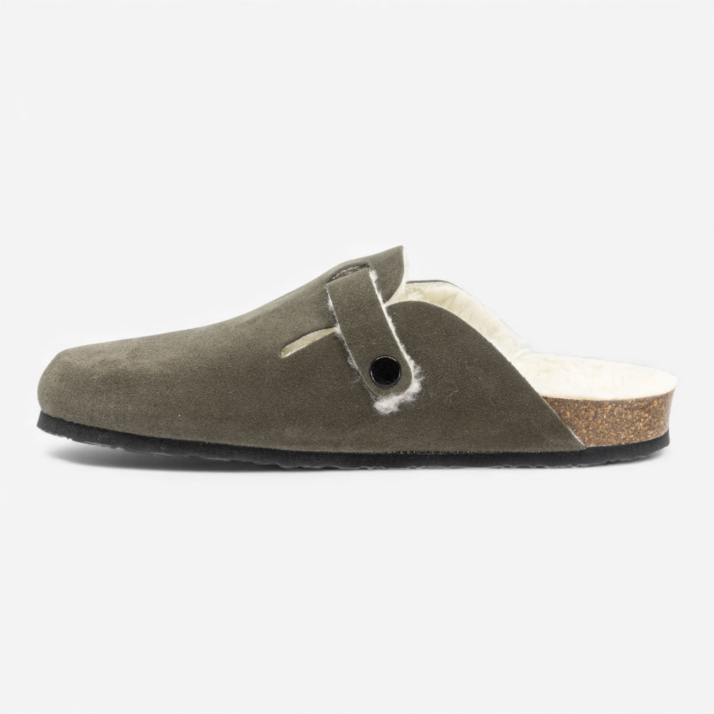 Blog Lined Mens Clog - Castor Afelpado (suede)