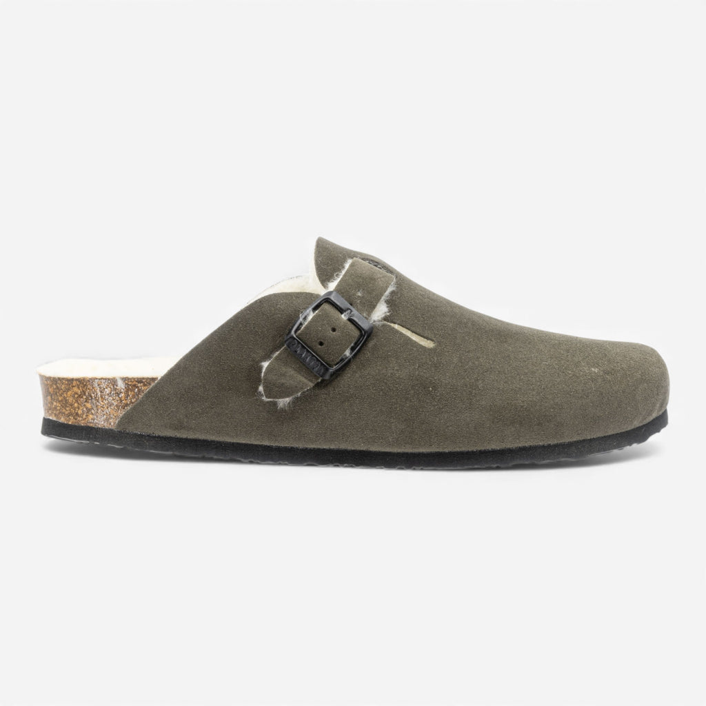 Blog Lined Mens Clog - Castor Afelpado (suede)
