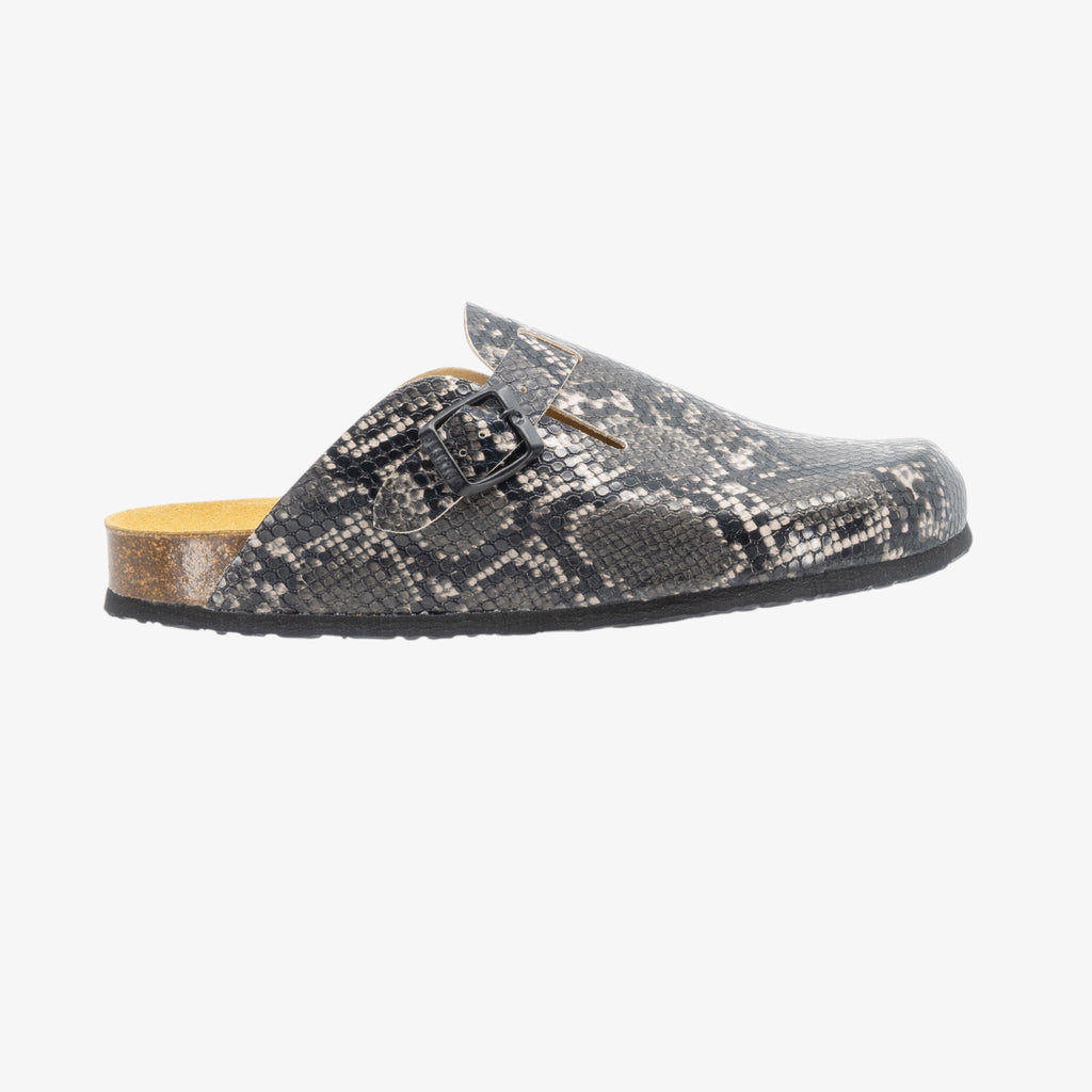Blog Mens Clog - Negro Snake Manbalina (faux snake)