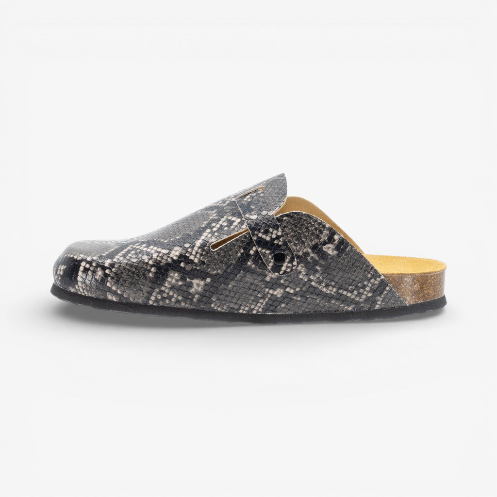 Blog Mens Clog - Negro Snake Manbalina (faux snake)