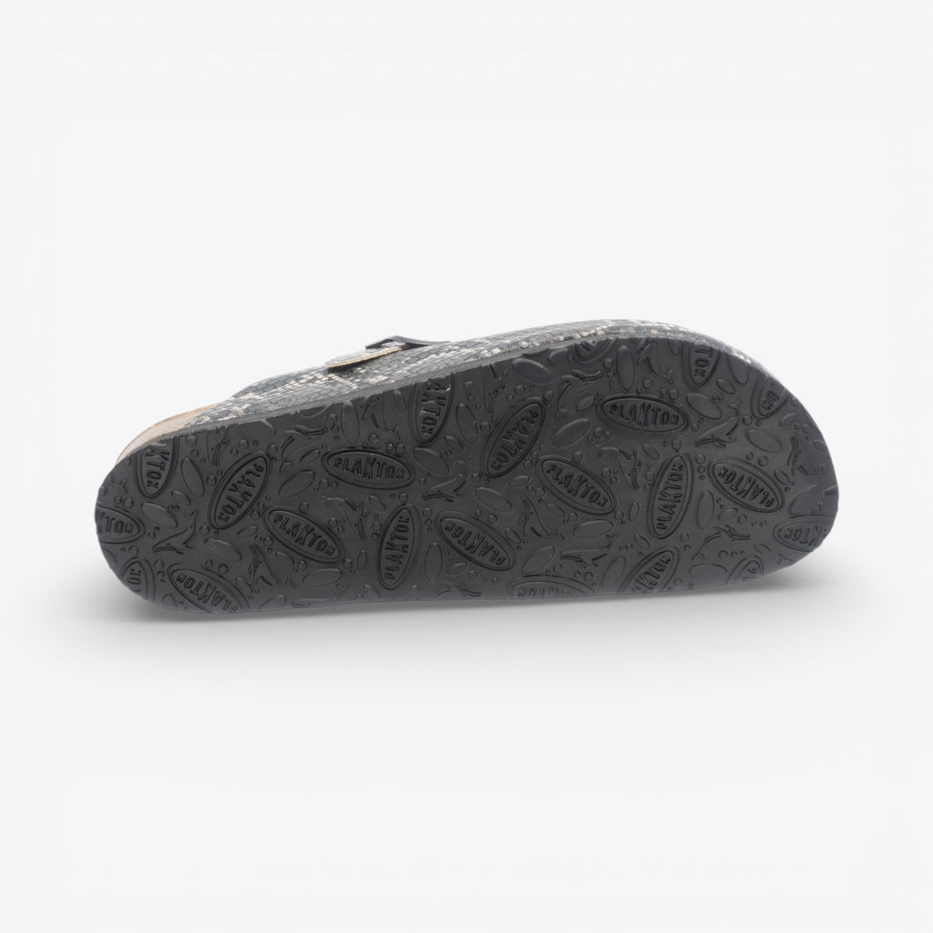 Blog Mens Clog - Negro Snake Manbalina (faux snake)