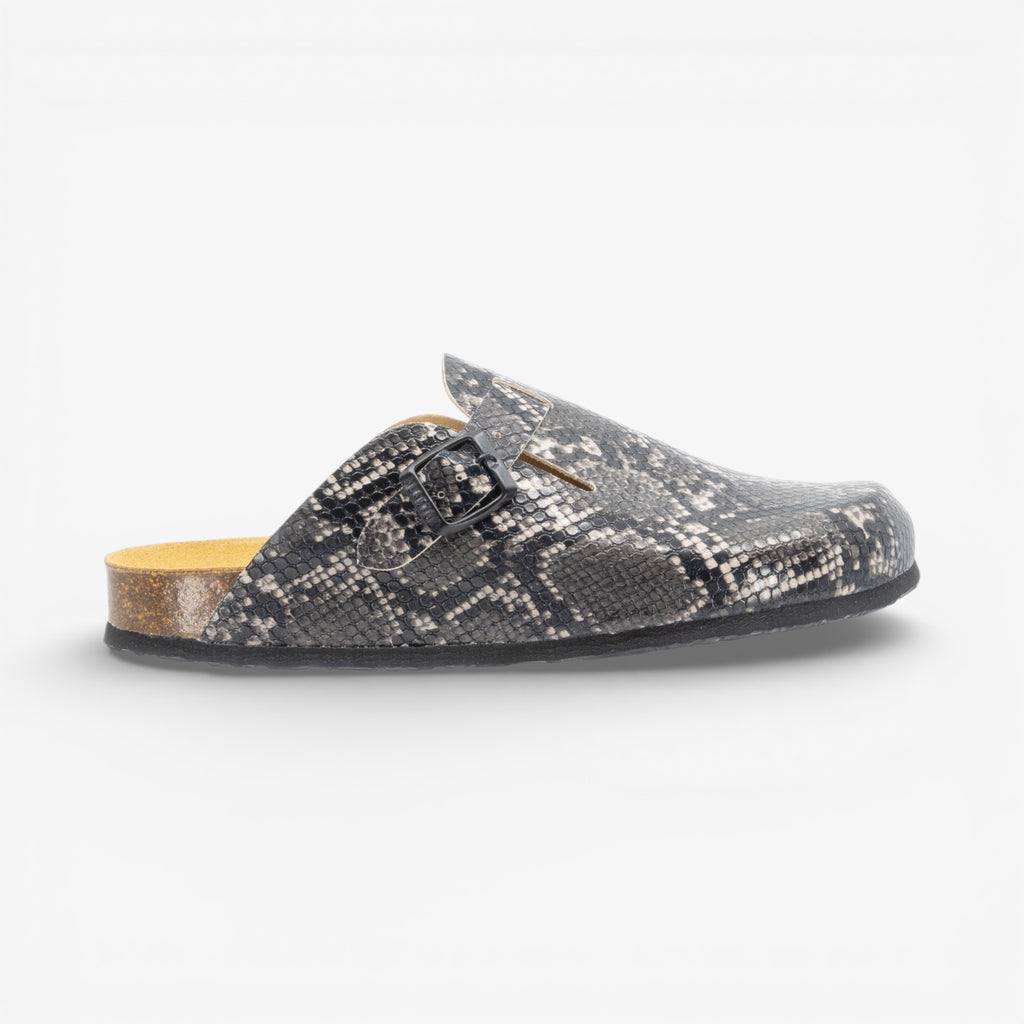 Blog Mens Clog - Negro Snake Manbalina (faux snake)