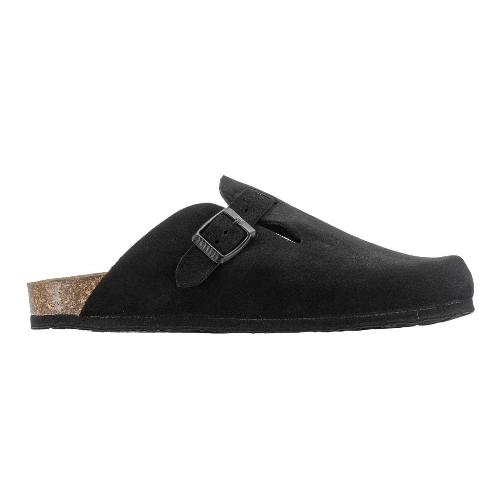 Blog Mens Clog - Negro Afelpado Grueso (suede)
