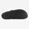 Blog Mens Clog - Negro Afelpado Grueso (suede)