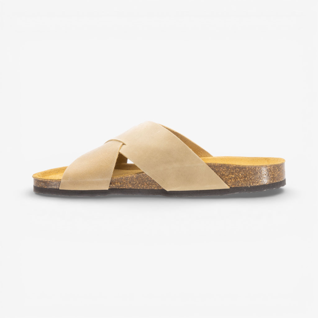 Bottle Mens Sandal - Beige Apure (leather)