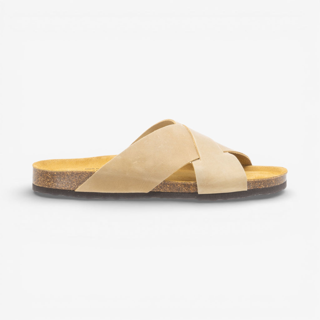 Bottle Mens Sandal - Beige Apure (leather)