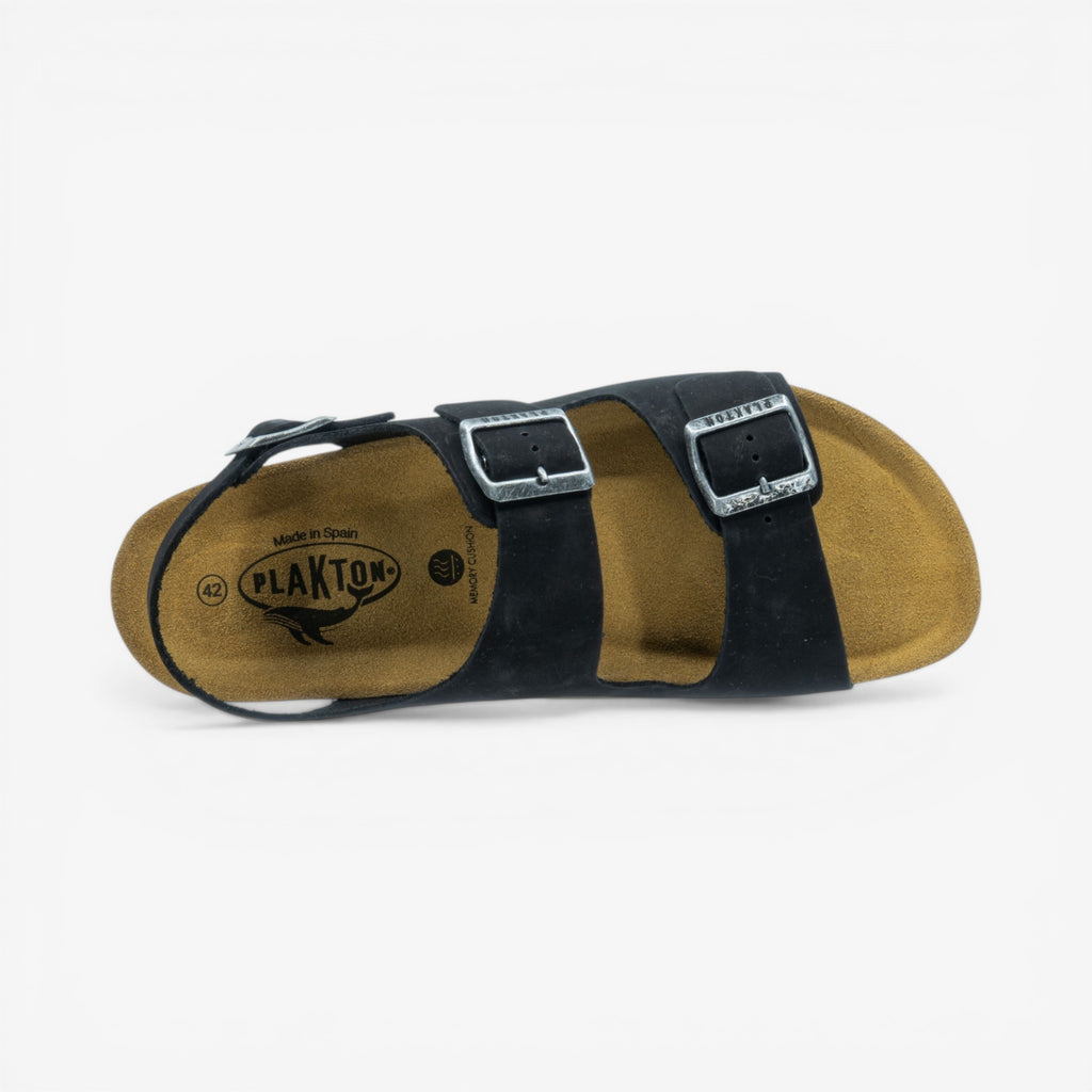 Baku Mens Sandal - Negro Nobuck (nubuck)
