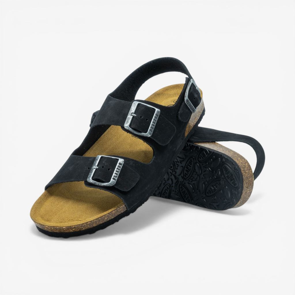 Baku Mens Sandal - Negro Nobuck (nubuck)