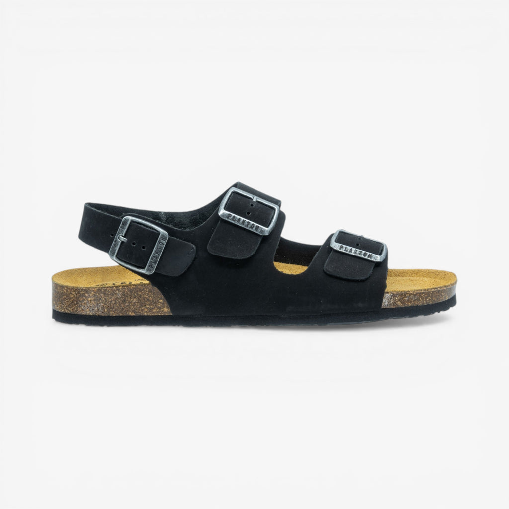 Baku Mens Sandal - Negro Nobuck (nubuck)