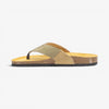Borneo Mens Sandal - Light Khaki Afelpado (suede)