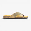 Borneo Mens Sandal - Light Khaki Afelpado (suede)
