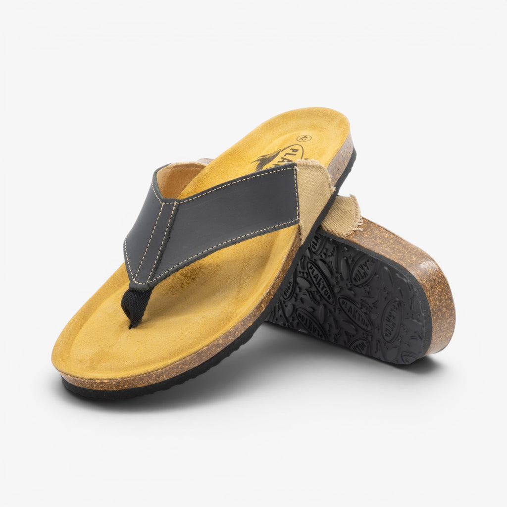 Borneo Mens Sandal - Negro Apure (leather)