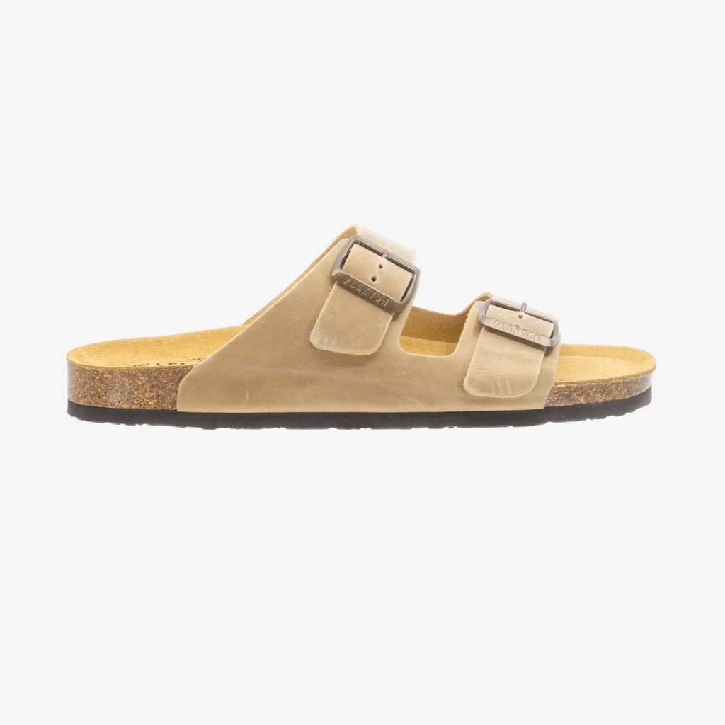Barna Mens Sandal - Beige Apure (leather)