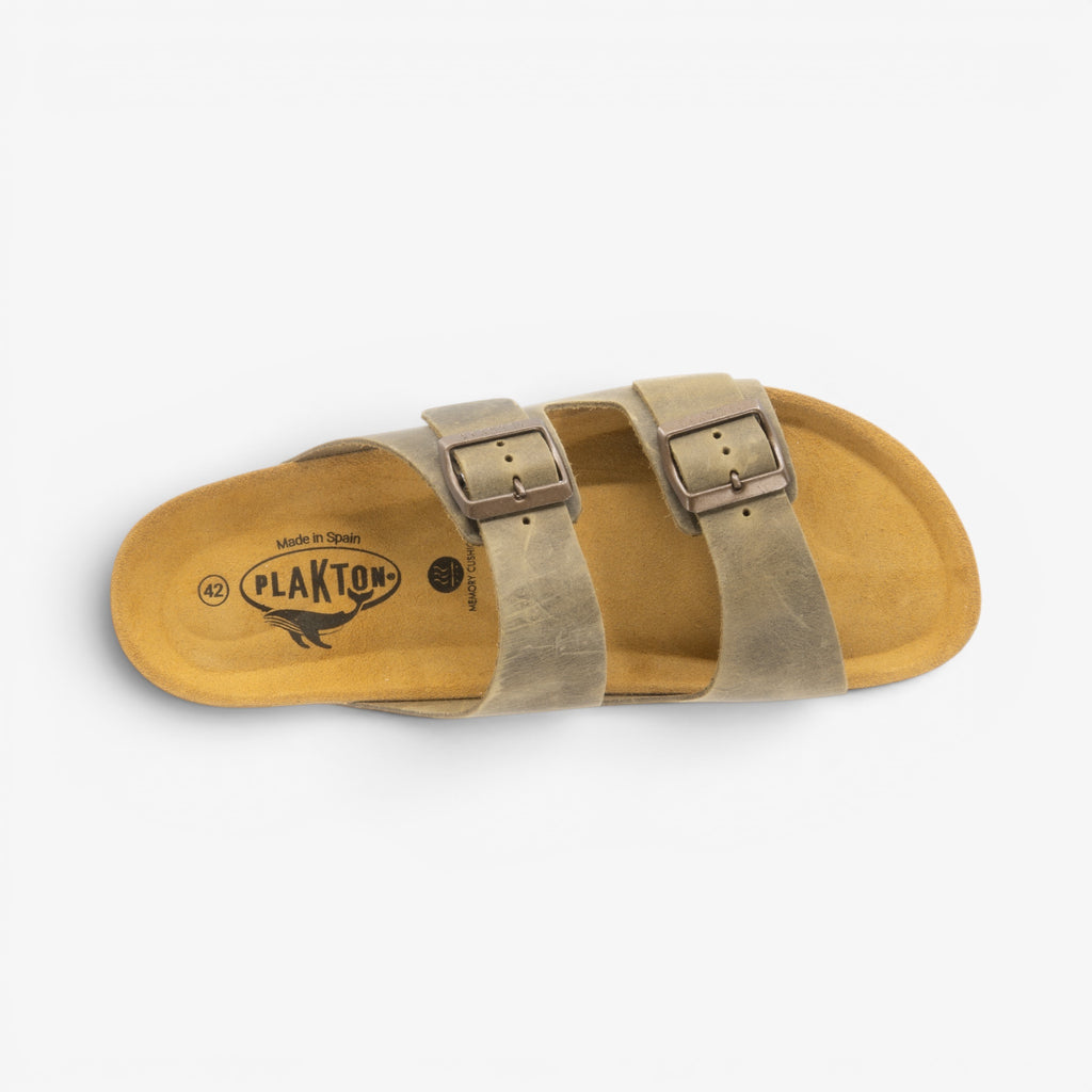 Barna Mens Sandal - Kaki Apure (leather)