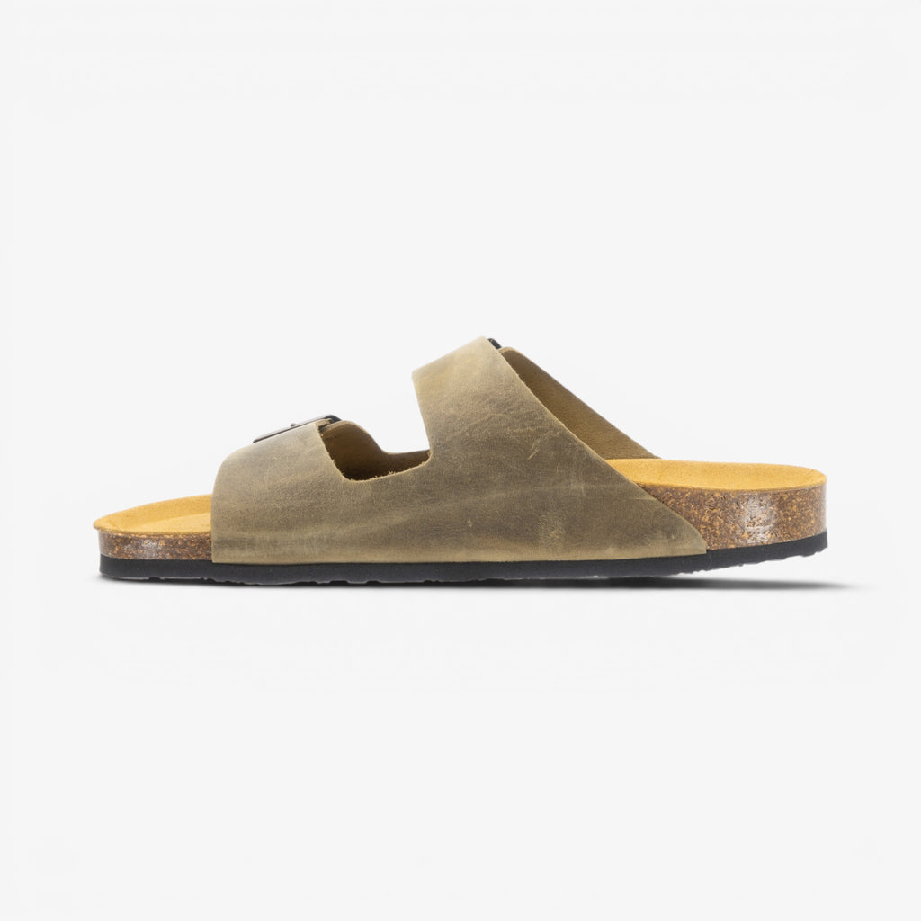 Barna Mens Sandal - Kaki Apure (leather)